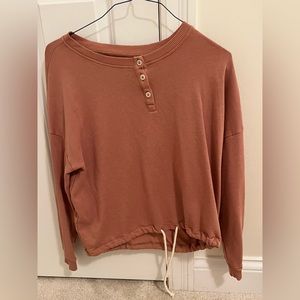 American eagle sinched crop top